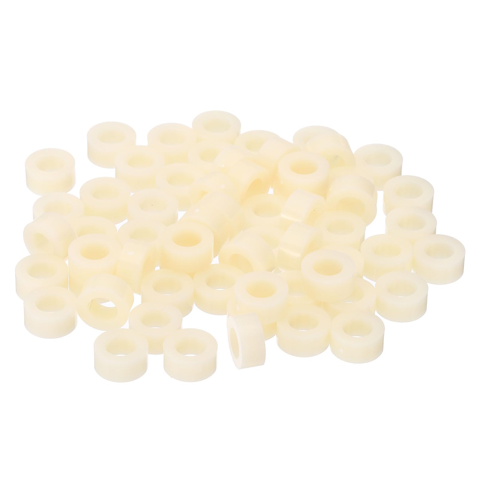 PATIKIL M6 Round Spacer Washer Set, 60 Pcs ABS Plastic Spacer Washer 6.2mm ID, 11mm OD, 5mm Length for M6 Screws — image 1