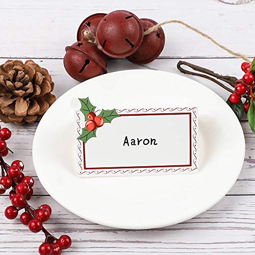 image for RUBFAC 100 Pack Christmas Table Place Cards/Christmas Name Cards, Smal