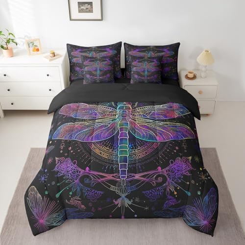 Dragonfly Bedding 7 Pcs Bohemian Mandala Bed Set