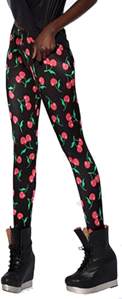 Sister Amy Women's High Waist Galaxy Printted Ankle Elastic Tights Legging