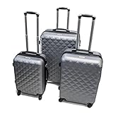 ALEKO LG52SL ABS Suitcase Set Luggage Travel with Lock