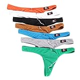 SiikWorld Men's Micro Cotton Thongs Pack of 7 545 US M Asian L
