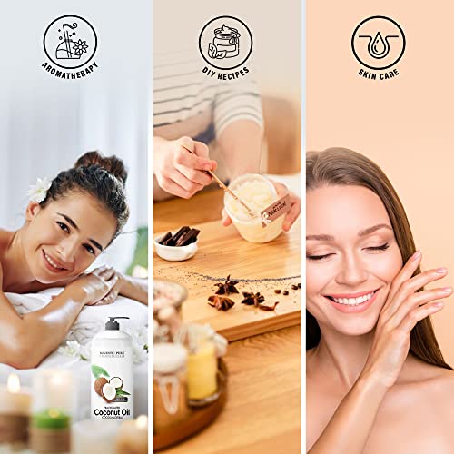 Majestic Pure Fractionated Coconut Oil Relaxing Massage Oil, Liquid