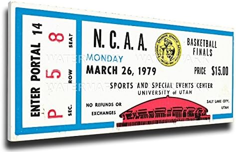 1979 NCAA Basketball Finals Mega Ticket - Michigan State Spartans