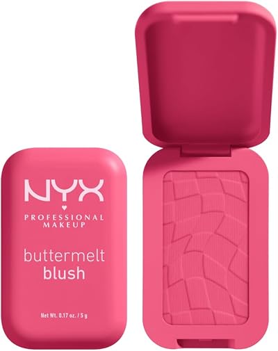 NYX Buttermelt Powder Blush Getting Butta 12H Seamless Transfer Resistant Vegan