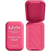 NYX Professional Makeup Buttermelt Blush, Buttery Soft Powder Blush, Up to 12 H Wear, Fade & Transfer Resistant, With Mango, 