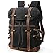 Lifewit Waxed Canvas Backpack Waterproof 15.6 Inch Laptop Casual School College Bags Travel Rucksack
