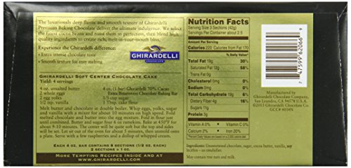 Ghirardelli Chocolate Baking Bar, Extra Bittersweet Chocolate, 4 oz., 6 Count