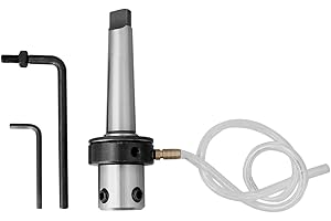 Accusize Industrial Tools Mt3 to 3/4'' Weldon Shank, Annular Cutter Arbor with Coolant System for Drill- Use Annular Cutter on Drill Press, Mc10-0003