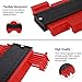 Contour Gauge Duplicator, 10 Inch Shape Contour Gauge Duplicator/Tools Mode Contour/Copy Gauge Contour Gauge Duplicator/Standard Wood Marking Tool/Tiling Laminate Tiles General Tools (Red)