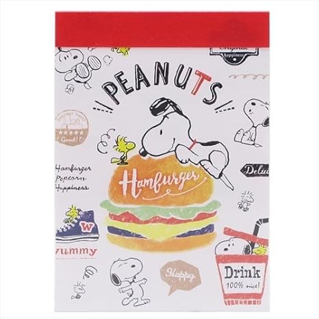Amazon 新入学 新学期 スヌーピー ミニミニメモ ハンバーガー スヌーピー ミニミニメモ ハンバーガー 1点 Undersell アンダーセル 生活雑貨 通販