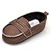 Voberry® Baby Toddlers Boys' Canvas Slip-On Loafers Flat Sneaker (0~4 Month, Coffee)
