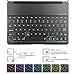 Keyboard Case for iPad Air 2, iPad Pro 9.7, SENGBIRCH LED 7 Colors Backlit Wireless keyboard, Back Hard Folio Keyboard Cover, Ultra Slim, Aluminium Alloy-For model:A1673/A1674/A1675/A1566/A1567, Black
