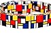Dutch Dog Amsterdam Eco Friendly Mondrian Dog Collar, 10-15-Inch, Small