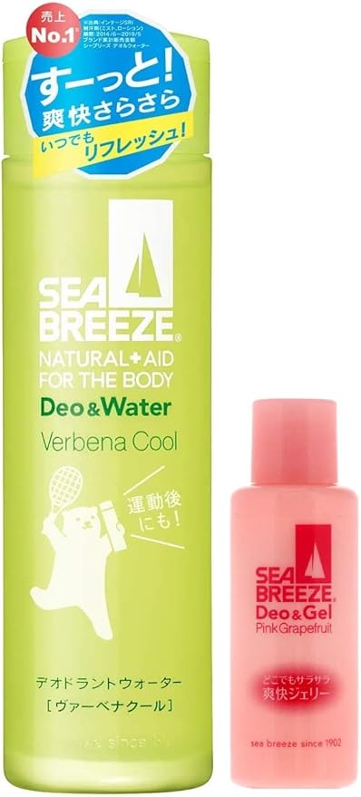 Amazon Amazon Co Jp限定 Seabreeze シーブリーズ デオ ウォーター 医薬部外品 ヴァーべナクールの香り ボトル 160ml おまけ付きセット Seabreeze シーブリーズ ビューティー 通販