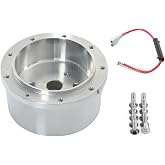 Flashpower 9 Bolt Steering Wheel Hub Adapter Boss Kit Aluminum Polished | with Bolts And Hardware, 3/4''x36 Spline, Compatible with Chevy/GM 1969-94, Jeep Wrangler 1987-2016, Corvette 1969-93