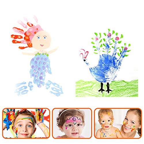 MoloTAR 8 Colors Rainbow Washable Large Ink Pads for Rubber Stamps Kids (Pack of 8)