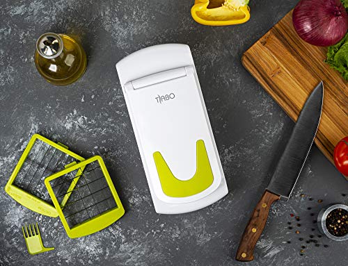 Tiabo Vegetable Chopper Slicer Dicer - Onion Chopper 3 Blade Chop Slice Dice - No More Tears Onion Slicers Choppers - Cheese - Onions - Fruits Vegetable Cutter