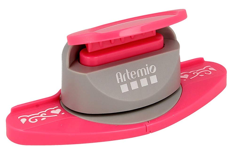 Artemio 5 cm Hearts Border Punch, Blue