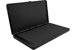 LSUSHINE Large Stamp Pad, 6.1 x 3.4 Inch Black Ink Pad Premium Quality Felt Pad Rubber Stamp Ink Pad for Office, Home