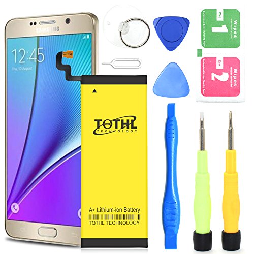 Galaxy Note 5 Battery,TQTHL UPGRADED 3200mAh Replacement Li-Polymer Battery for Samsung Galaxy Note 5 Part# EB-BN920ABE SM-N920 with Free Tool kit. (Compatible with ALL Galaxy Note 5 Version) Galaxy Note 5 Battery,TQTHL UPGRADED 3200mAh Replacement Li-Polymer Battery for Samsung Galaxy Note 5 Part# EB-BN920ABE SM-N920 with Free Tool kit. (Compatible with ALL Galaxy Note 5 Version)