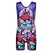 BAOHULU Girls Leotards for Gymnastics with Shorts Tank Biketards Sparkle Painted Athletic Clothes B145_Feather_110