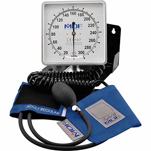 Amazon.com: MDF Desk & Wall Aneroid Sphygmomanometer - Blood Pressure Monitor - Bright Blue (MDF840-14): Health & Personal Care