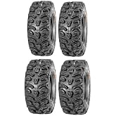 Full set of Kenda Bear Claw HTR Radial (8ply) 26x9-12 and 26x11-12 ATV Tires (4)