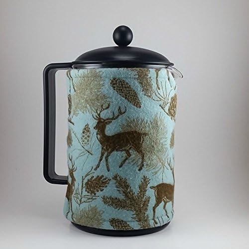French Press 12 Cup Cozy, Deer Theme
