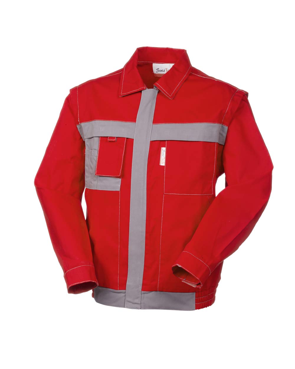 Rossini Trading A1022585S Seriotech Jacket (Canvas), Red/Grey, S