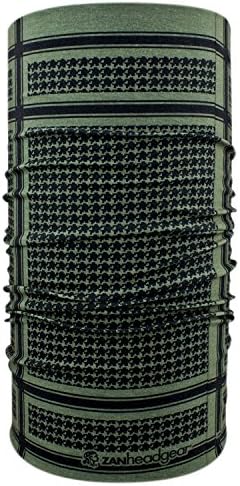 Multi Function Head Wear Army Green Black Houndstooth Miltary Tactical Face Mask Head Wrap