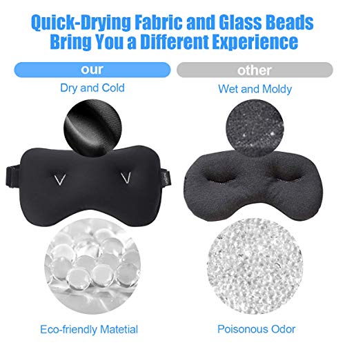 Unimi Weighted Eye Mask, Cold Compress for Puffiness,Eye Mask for Dark