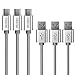 USB Type C Cable, USB C Cable 3.3Ft 3-Pack Nylon Braided Cord USB Type A to C Fast Charger Cables