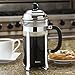 BonJour Coffee Stainless Steel French Press with Glass Carafe, 33.8-Ounce, Bijoux, Black Handle