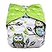12-Pack Pocket Cloth Diapers +24 Inserts Bundle Set, Charcoal Bamboo, One Size 10-35Lb (Unisex-2)