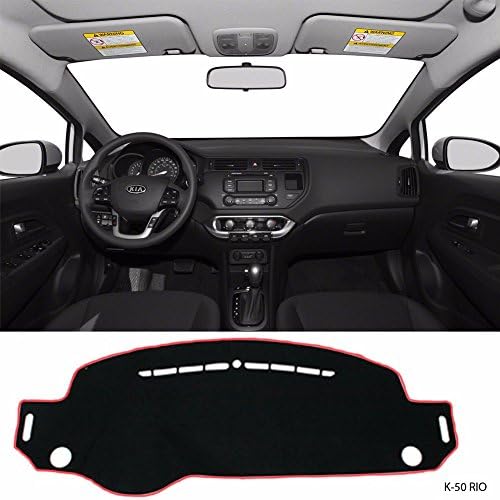 Car Dash Cover Mat Sun Cover Carpet for KIA Rio 2012+ All New Pride K50 B/R