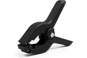 Coideal Nylon Spring Clamps Woodworking, 8 Pack 4.5 Inch Plastic Wood Clamps Black Backdrop Clips Heavy Duty for Art Crafts B