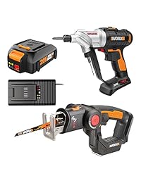 Worx WO7043   Kit combinado de destornillador y destornillador de 20 V y eje 2 en 1