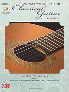 Amazon Com 39 Progressive Solos For Classical Guitar Book 1 Thirty Nine Progressive Solos For Classical Guitar 9781556124068 Hal Leonard Corp Books