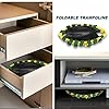 ANCHEER-Trampolin-Kinder-36-Inch-Mini-Trampolin-fuer-DrinnenKlappbar-Fitness-Kindertrampolin-IndoorKind-Minitrampolin-mit-Haltegriffmit-Haltegriff-Belastung-Bis-75kg
