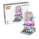 LOZ Building Block Sets Model Mini Size Street Series Cake Bricks Store with Little Man Education Toy for Kid,Building &Construction Birthday Gift for Girl and Family Game(334 Pieces)