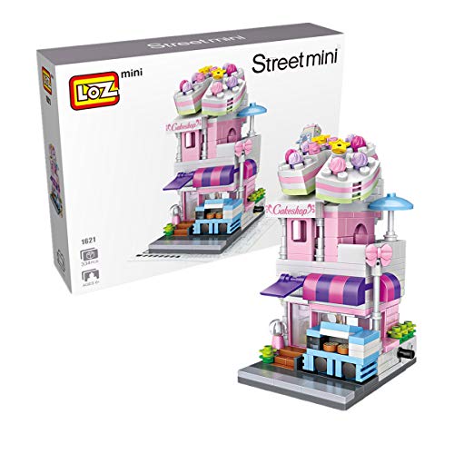 LOZ Building Block Toys DIY Mini Street Cake Shop Birthday Adults Kids Girls Gifts, Office Building kit