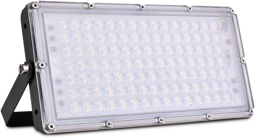 Viugreum 100W Outdoor LED Floodlight, IP66 Waterproof Spotlight Security Light