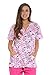 Just Love Women's Scrub Tops / Scrubs - Medium - Pink Flower,Pink Flower,Medium