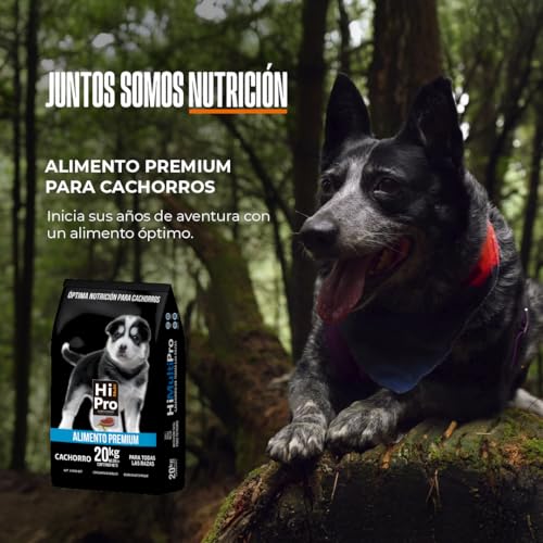 HI MULTI PRO Alimento Premium Cachorro 20 Kilos, 100% Balance Nutricional. con probióticos, Calcio y Proteínas de Alto Valor biológico
