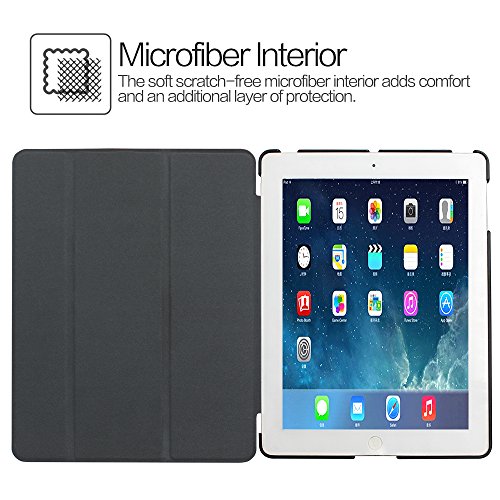 Apple iPad 2/3/4 Case iPad Case 4th Generation, Leafbook Stand Smart