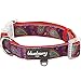 Blueberry Pet 5 Colors Soft & Comfy Paisley Flower Print Neoprene Padded Dog Collar, Red-Violet, Small, Neck 12