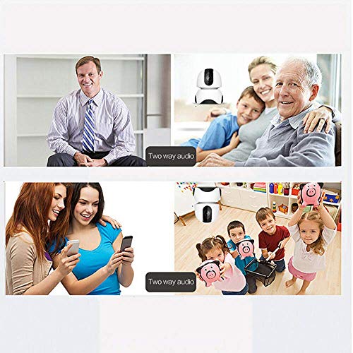 EKUPUZ Full HD WiFi Wireless Home Surveillance IP Camera Pan Tilt Surveillance Cameras with Pan/Tilt 360° View Waterproof Night Vision for Baby Monitor Home Security