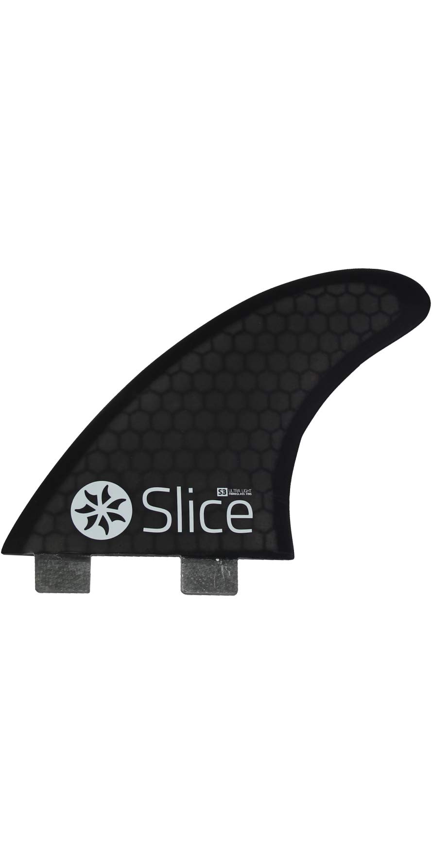 Slice Ultralight Hex Core S3 FCS Compatible Surfboard Fins - Black - Hex core for incredible strength with minimal weight