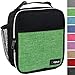opux Premium Insulated Lunch Box, Soft School Lunch Bag for Kids Boys Girls, Leakproof Small Lunch Pail Men Women Work, Reusable Compact Cooler Tote Lunchbox for Office Adult, Heather Green